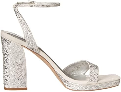 Franco Sarto Womens daffy Dress Sandal Platinum Metallic Silver 9.5 M | Image 5