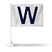 MLB Chicago Cubs 'W' Car Flag (White Background)