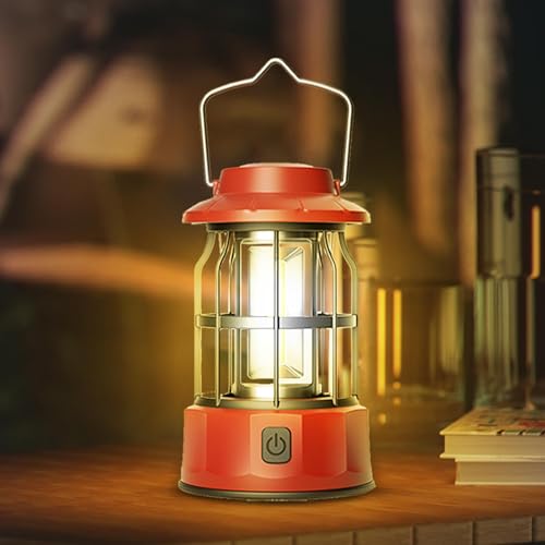 Lanterne de camping rechargeable longue durée et lampe suspendue extérieure COB