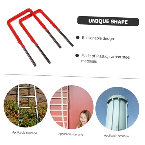 Escalera multiuso resistente de plástico y acero Alipis 2pcs miniatura 3