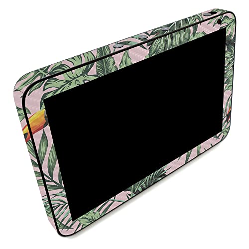 Image of MightySkins Carbon Fiber Skin Compatible with Amazon Echo Show 8 (Gen 2) - Hidden Toucan | Protective, Durable Textured Carbon Fiber Finish | Easy to Apply | Made in The USA