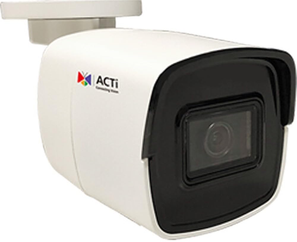 ACTi A313 4MP Mini Bullet Camera with D/N, IR, Extreme WDR, SLLS, Fixed Lens, f2.8mm/F1.6 (HOV:99°), H.265/H.264, 3D DNR, MicroSD/MicroSDHC/MicroSDXC, PoE/DC12V, IP68, IK10 (Metal Casing)