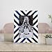 Handicrafts Home Photo Frame Chevron Herringbone Vintage Wooden Handmade Classic Blue 4x6