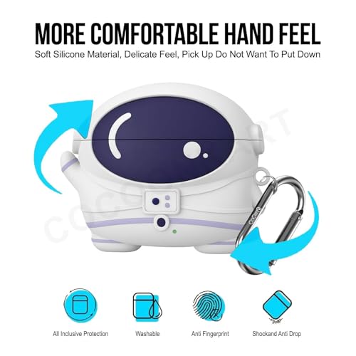 Image of Cartoon Case Cover Compatible for OnePlus Nord Buds 3r (Astronaut)