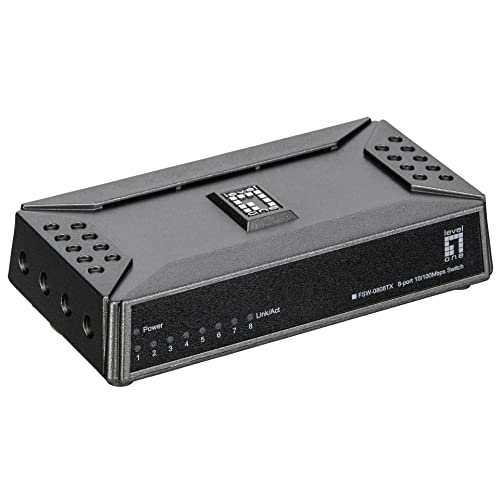 Preisvergleich Produktbild LevelOne FSW-0808TX, 8 Port Mini Fast Ethernet Switch
