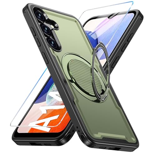 Coque Samsung A14 MagSafe anneau métal protection intégrale TPU rigide
