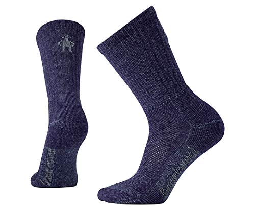 Smartwool Hiking ul Crew - Botas para Raquetas de Nieve, Color Morado, Talla L