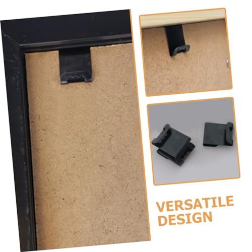 Image of HOMSFOU 100pcs Heavy Duty Picture Frame Hooks No Damage Wall Hangers for Art and Photos Easy Installation Adhesive Hooks for Home Decor