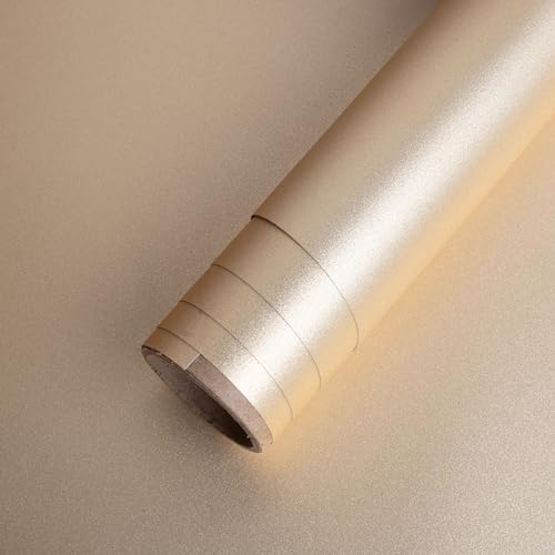 Image of Itsy Bitsy Vinyl Shimmer Gold 12inch X 2ft 1 Roll | for Home Kitchen Countertop, Cabinet Furniture, Oil Proof, Table Top, Wall, Car Wrap Sheet, Wallpaper, Waterproof Vehicle Sticker