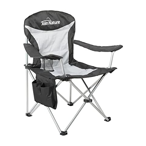 Join Nature Campingstuhl, Draußen Klappstuhl mit Becherhalter und Seitentasche Cover