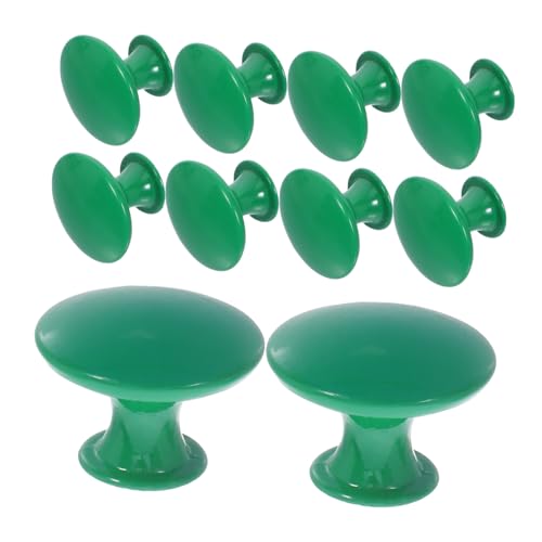 AUTSUPPL 10 Piezas Tiradores Vintage Redondos para Muebles Verdes Manijas de Aleación de Zinc Tiradores Agujero para Gabinetes y Armarios de Cocina