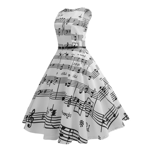 Robe imprimée pour femmes sans manches coupe décontractée
