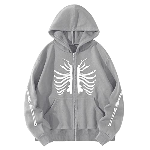 Sweat à capuche femme mignon en coton noir avec poches et zip