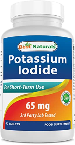 Best Naturals Yoduro de potasio 65 mg - Suplemento dietético, 60 tabletas