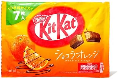 KIT KAT Mini Chocolate Orange 7 Pieces Inside Pack | Made in Japan | Japan, ?81 Grams