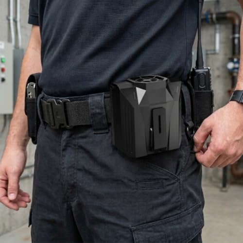 Ventilador portátil cintura predolo flujo de aire potente y batería USB para operarios externos 4