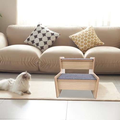 Escalier en bois pour petits chiens Beaupretty : structure stable et design soigné