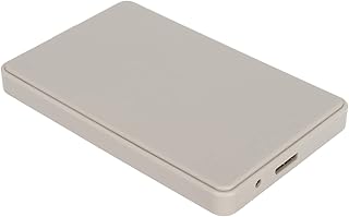 2.5" SSD Enclosure Adapter, USB3.0 to SATA Hard Drive Enclosure 2.5 inch External Hard Disk Enclosure Case for 2.5in 10mm SATA HDD SSD(Grey)
