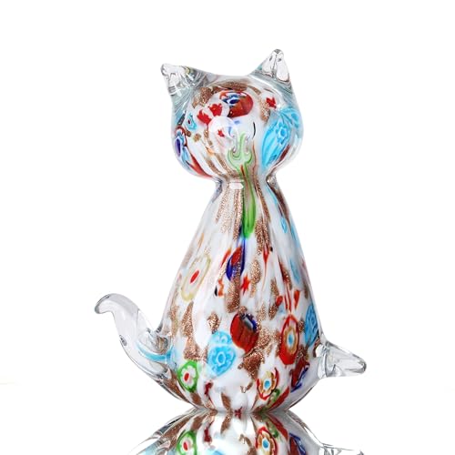 Yao Yuan Multicolor Glass Cat