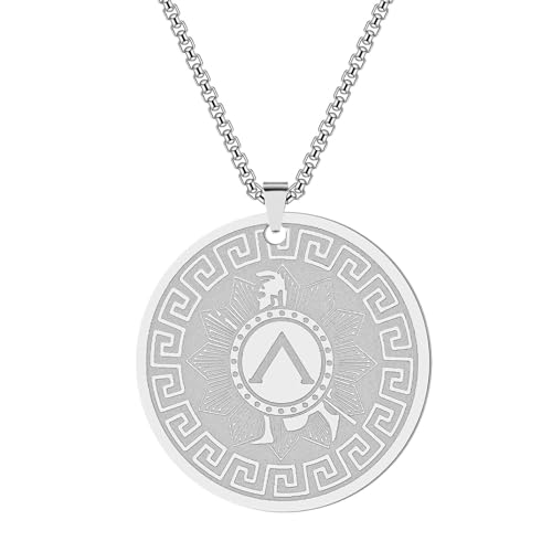 Collier Achille héros grec homme idée cadeau talisman vintage mythologie