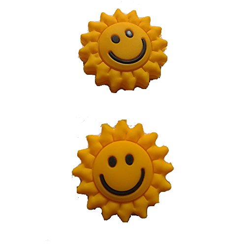 Weiquanji Tennis Damper Badminton Squash Racket Damper Tennis Vibration Dampeners (Sunflowers)