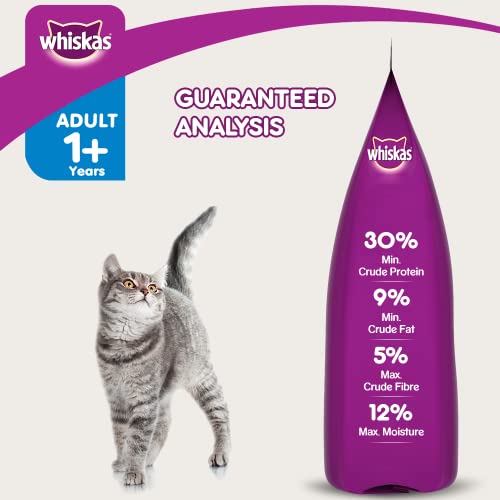 Image of Whiskas Adult (1+ Year) Dry Cat Food Food, Ocean Fish Flavour, 50g