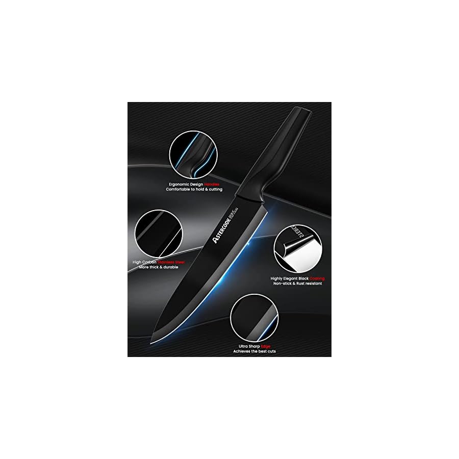 Astercook-15-Pcs-Knife-Set-German-Stainless-Steel-Knife-Block-Set-Kitchen-Knife-Set-with-Built-in-Sharpener-Block-Dishwasher-Safe Astercook 15 Pcs Knife Set, German Stainless Steel Knife Block Set, Kitchen Knife Set with Built-in Sharpener Block, Dishwasher Safe