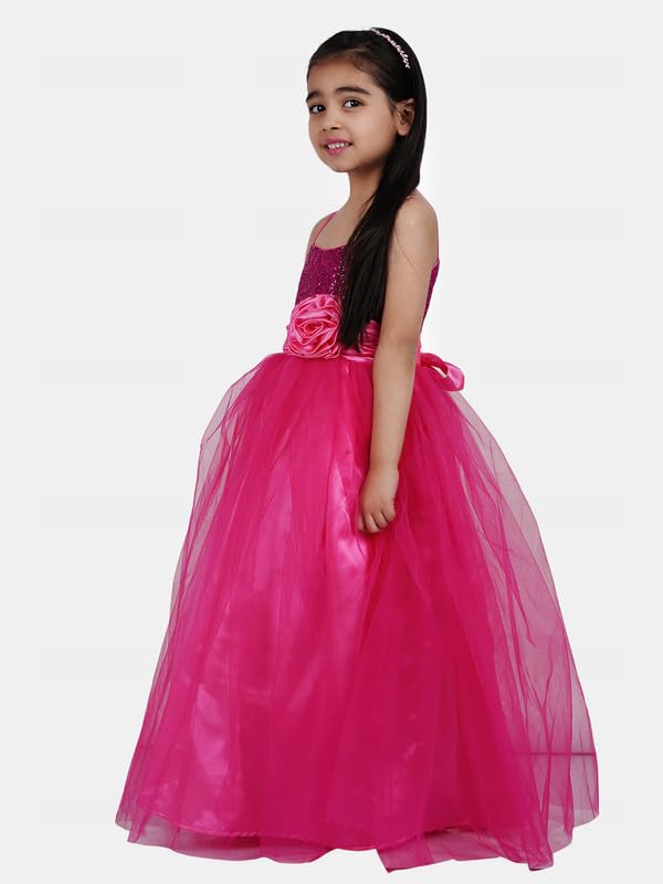 Image of Girl's Synthetic A-Line Maxi Dress