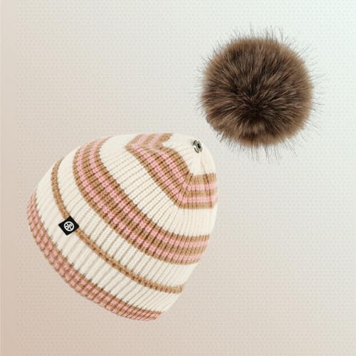 Set gorro bufanda guantes de punto invierno con orejeras 7
