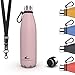 Daikoku Botella Acero Inoxidable,Botella Termica Doble Pared, Libre BPA, Botella de agua Deportiva Tapon Termico, Cantimplora Aislamiento Bebida 12h Fria 24h Caliente, Color Rosa , Tamaño 500 ML