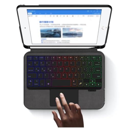 iPad mini5 mini4 キーボードケース 一体型 トラックパッド付き バックライト付き アイパッドミニ5 iPadMini4 キーボード付き ケース タッチパッド付き ビジネス
