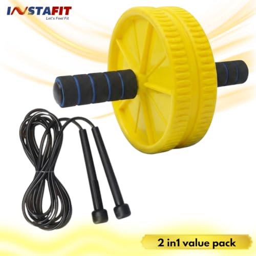 Image of Instafit AB Roller Wheel for Men and Women, Full Yellow