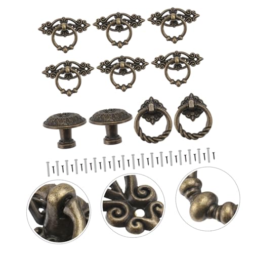 Tiradores vintage de aleación duraderos para armarios de cocina y salón 6