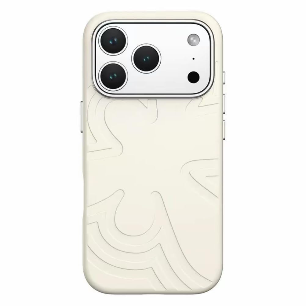 Coque fine iPhone 17 Pro Max silicone liquide givré blanc - 8