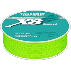 TRUSCEND X8 Braided Fishing Line, Durable and Valuable PE Braid Line for Professional, More Thinner More Smoother Performance for Casting Well, Must-Have Freshwater Fishing Gear, Fishing Gift for Men