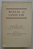 Manual of canon law B0007EEZG4 Book Cover
