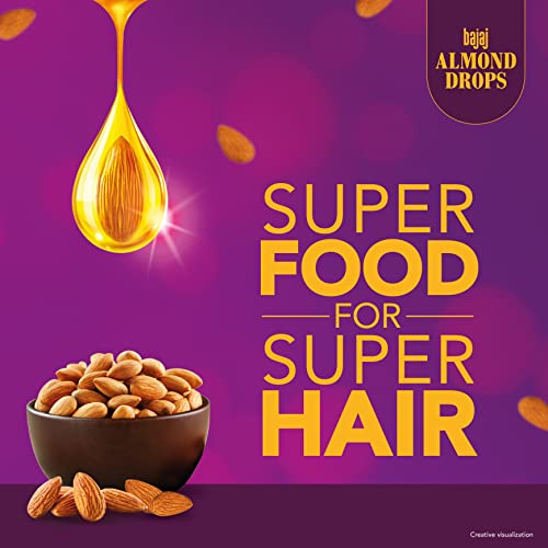 Bajaj Almond Drops Hair Oil, 650ml, Hair Oil, 6X Vitamin E, Almond Oil, Light and Non-Sticky, Hair Fall Control - Image 5