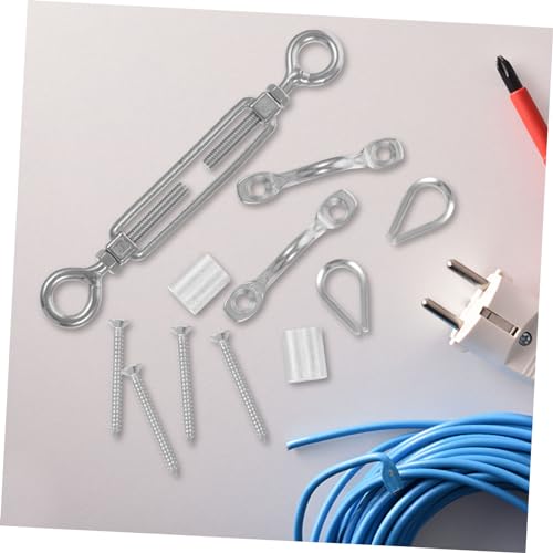DECHOUS Adjustable Stainless Steel Turnbuckle Strainer for Wire Rope Tension Resistant Minimum for Cable Railing and Shade miniatura 5