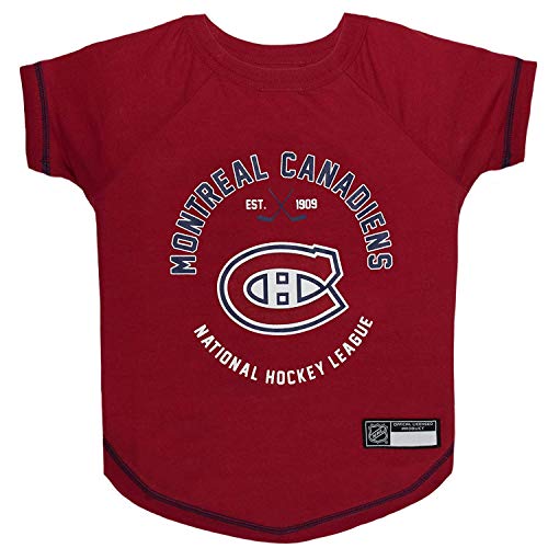 Image of Pets First CAN-4014-SM Montreal Canadians T-Shirt, Small