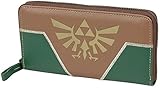 Cosido profesionalmente. Difuzed The Legend of Zelda Gold Hyrule - Monedero (24 cm), Color Verde