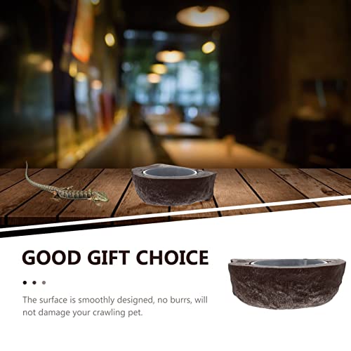Villcase Reptile Water Dish Magnetic Animals Reptile Feeder Bowl, Plastic Reptiles Pet Feeder Bowl Food Dish Suspension Type For Lizard Spider Crested Gecko(Red) Magnetic Animals #TOP6