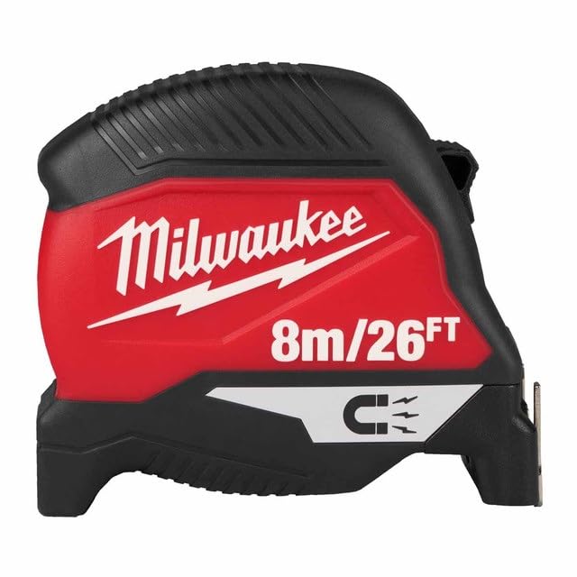 Milwaukee 4932498771 GEN IV Magnetic Tape Measure 8m/26ft, Red