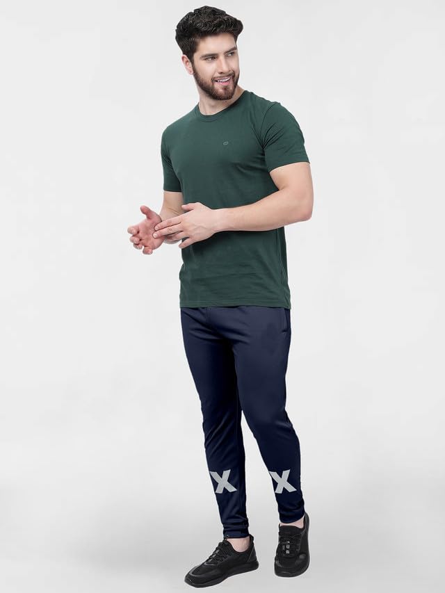 Image of Selvia Men's Mid Rise Regular Fit Track Pants