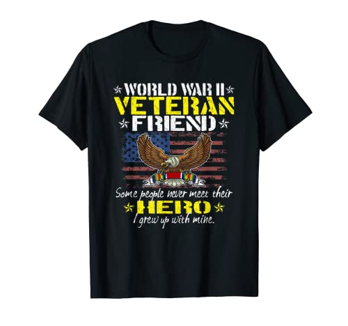 Some People Never Meet His Hero World War 2 Veteran Friend Camiseta
