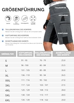 Cycorld Korte Herenbroeken, Ademende Wandelbroek met 6 Zakken, Lichtgewicht, Sneldrogende Fietsbroek, MTB-broek, Radlerbroek, Mannen, Kort, Cargo Bermuda Shorts, Trekkende Outdoorbroek, Zomer Cycorld Korte Herenbroeken, Ademende Wandelbroek met 6 Zakken, Lichtgewicht, Sneldrogende Fietsbroek, MTB-broek, Radlerbroek, Mannen, Kort, Cargo Bermuda Shorts, Trekkende Outdoorbroek, Zomer