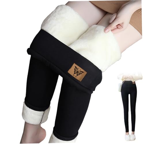 Leggings thermiques contre le froid hivernal avec ceinture élastique