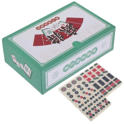 Mini Mahjong Set Portable Miniature Mahjong Kit miniatura 1