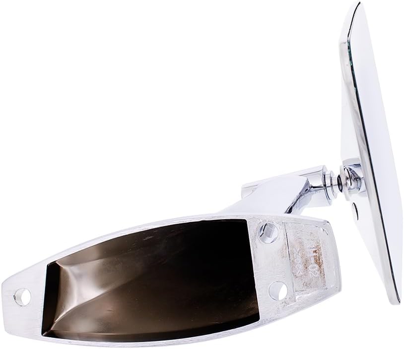 United Pacific C707202 Chrome Exterior Sport Mirror Assembly for 1970-72 Chevy & GMC Trucks, Chrome Mirror Arm & Housing – Passenger Side – ONE Unit