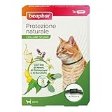 Beaphar Protezione Naturale, Collare Scudo Regolabile per Gatto, con Olio di Neem, Fino a 3 Mesi di Protezione, 35 cm