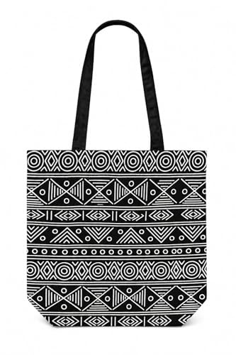 Image of Canvas Tote Bag for Women with Zipper & Pocket(Pack of 1) | Stylish Cotton Handbags for College | Aesthetic Tote Bag for Office, Shopping, Travel, Beach & Daily use